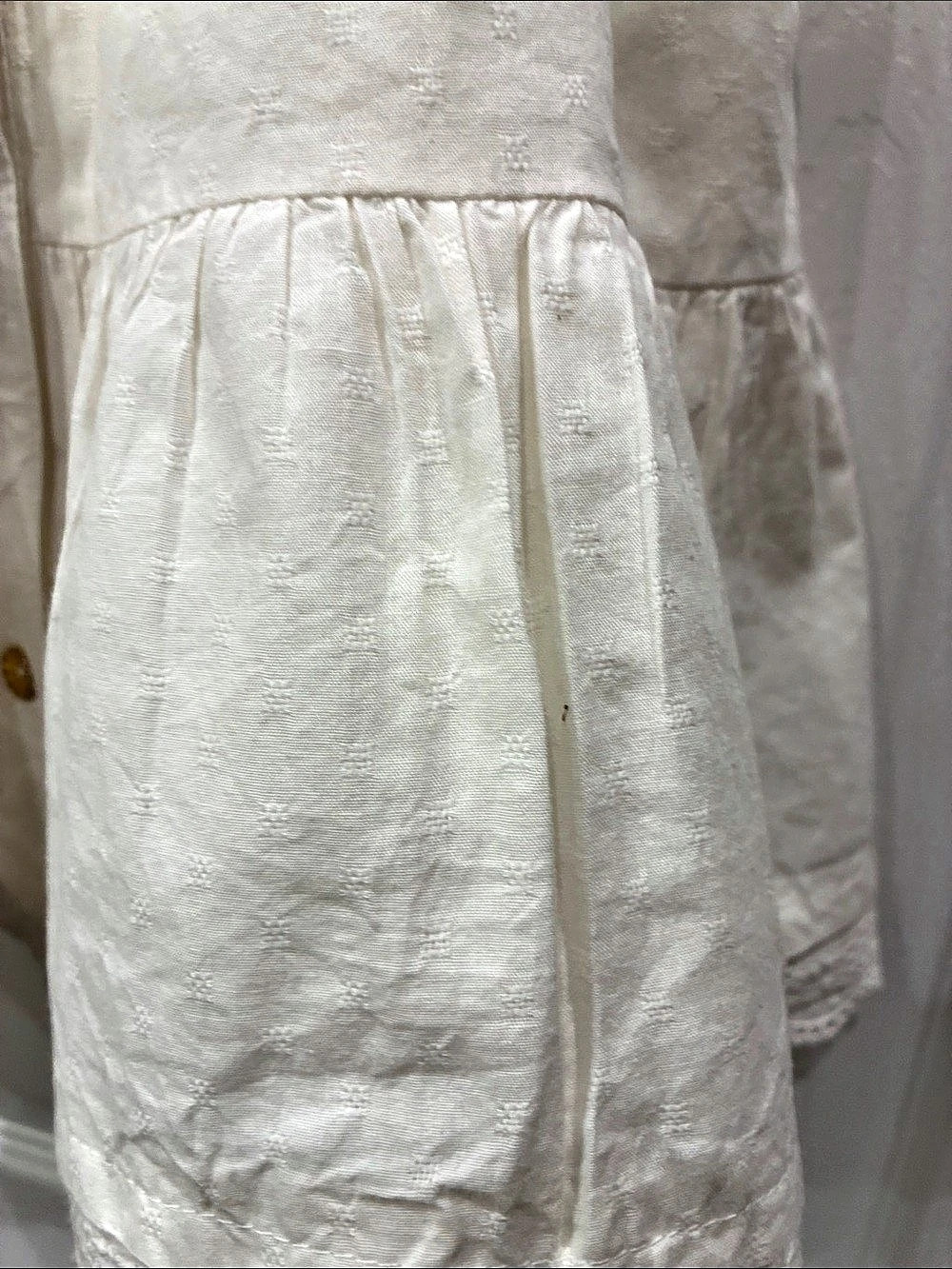 ARTISAN NY Girls White Lace Collar Dress Size 4-5yrs Like New - Picture 3 of 5
